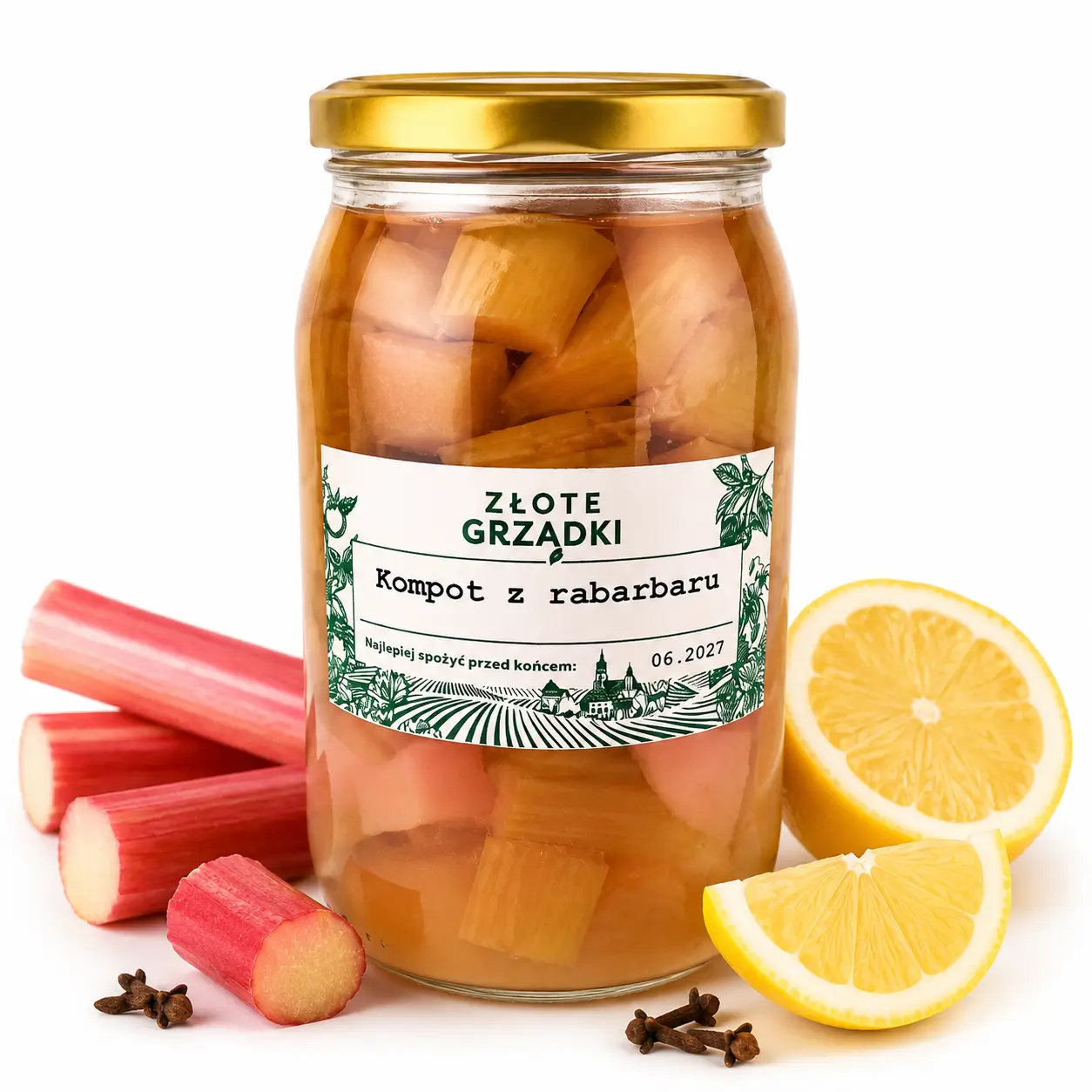 Kompot z rabarbarem · 900 gr